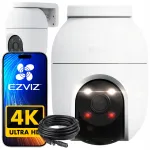 Valvekaamera EZVIZ C8C, 8MP, 4K, WiFi, MicroSD tugi, liikumistuvastus, p&ouml;&ouml;rlev pea ja 10 m kaabel