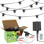 V&auml;line p&auml;ikese LED-rida 10 m, 20 E27 pirniga
