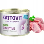 KATTOVIT Sensitive m&auml;rg kassitoit kalkunilihaga, 185 g