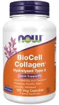 H&uuml;drol&uuml;&uuml;situd kollageen BioCell Type II, 120 kapslit, NOW Foods