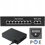 PoE v&otilde;rgul&uuml;liti 10 pordiga, 8x PoE, 2x uplink, 120W, IP kaameratele, 2Gbps