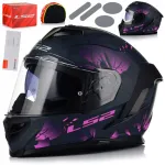 Mootorratta kiiver LS2 FF818 Storm III Burst naistele Pinlocki ja Blendaga