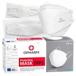 FFP2 kaitsemask, 40 tk, WHITE OPHARM