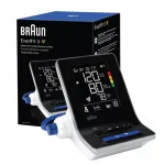 &Uuml;laj&auml;seme verer&otilde;hu monitor Braun ExactFit 3 BUA6150, ar&uuml;tmia funktsiooni ja hoidikuga