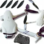 Droon F10 4K WiFi HD kaameraga, 2000 m, 3 akut