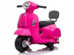 Laste elektriline t&otilde;ukeratas SUN BABY Scooter Vespa, fuksiaroosa