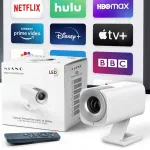 Kaasaskantav projektor Android Full HD LED WiFi k&otilde;lariga
