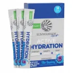 Sunwarrior Warrior Active Hydration sinise vaarika elektrol&uuml;&uuml;did, 18 tk