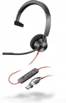 K&otilde;rvaklapid HP Poly Blackwire 3310, USB-C, Mono, Microsoft Teams