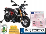 Laste sportmootorratas APRILIA, 2 mootorit, akuga