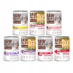 M&auml;rg koeratoit Raw Paleo t&auml;iskasvanutele, 7 maitset kalata, 7 x 400 g + kingitus