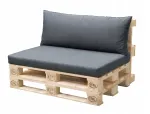 Patjakomplekt alusp&otilde;hjale: istmeosa 120x80 cm + seljatugi 120x40 cm