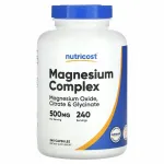 Toidulisand Nutricost Magnesium Complex 500 mg, 240 kapslit