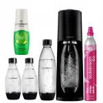 SodaStream Terra must mullitaja, 3 pudelit, Lemon-Lime siirup, CO2 kassett