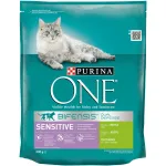 PURINA ONE Sensitive kuiv kassitoit kalkunilihaga, 2 x 800 g