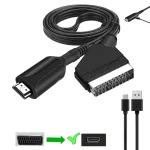 Adapterkaabel 1 m Euroopa SCART-ist HDMI AV HD 1080p