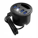 Orico DESK-4U-BK-BP USB jagaja, 4 x USB 3.1, statsionaarne