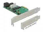 PCIe x2 kaart Delock 89371, 3x SATA 6Gb/s, 1x mSATA