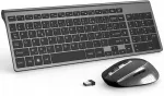 JOYACCESS traadita AZERTY klaviatuur ja hiir, t&auml;issuuruses, vaikne t&ouml;&ouml;