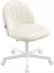Reguleeritav valge kontoritool SONGMICS, 60 x 60 x 73&ndash;88 cm