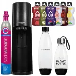 Vees&uuml;sindaja SodaStream Terra must, 2 pudelit, CO2 kassett, 6 jooki