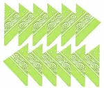 Naiste puuvillased paisley stiilis bandanad, 6 tk