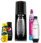 SodaStream Terra Black 2 l gaasiseade CO2 kapsli, 2x1L pudeli ja siirupitega