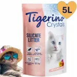 Tigerino Crystals silikoonliiv kassidele lavendli l&otilde;hnaga, 5 l, v&auml;ga hea imavusega