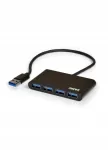 USB jagaja PORT CONNECT, 4x USB 3.0, must