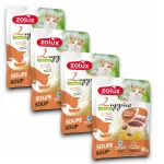 ZOLUX Lappies kastmes pardaga kassisuupisted, 50 g, 4 tk multipakk