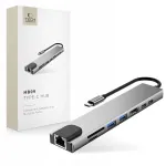 TECH-PROTECT HB09 8-&uuml;hes adapter, USB-C, USB-A 3.0, USB-C 3.0, HDMI 4K