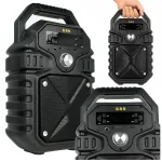 Juhtmevaba Bluetooth-k&otilde;lar FM-raadioga, AUX, karaoke, salvestusega ja LED-valgustusega