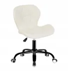 Ergonoomiline kontoritool, valge, polsterdatud