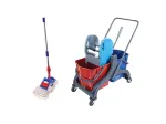 Puhastusvanker SET SATURN, 2x20 l &auml;mbrid, 43 cm lapp