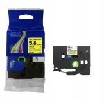 Brother Hse-611 termokahanev toru, 5.8 mm, 1.5 m, kollane, must kiri