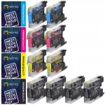 10 tk XL tindikassetid Brother DCP-J525W LC1240 LC1280