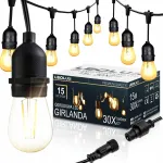 V&auml;lisvalgustuse LED rippvalgusti 1W 15 m, 30xE27