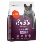 Kuivtoit tundlikele kassidele linnu- ja kanalihaga, 4 kg, valmistatud Saksamaal, Smilla