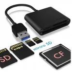 USB 3.0 k&otilde;rge kiirusega CF CompactFlash SD microSD m&auml;lukaartide lugeja