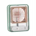 &Otilde;hukonditsioneeri ventilaator 3 kiirusega, &ouml;&ouml;valgusti, USB-laetav, roheline