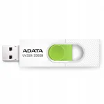 USB m&auml;lupulk Adata UV320 256GB, USB 3.2, valge-roheline