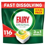 N&otilde;udepesukapslid FAIRY Original All in One Lemon, 116 tk