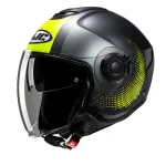 HJC I40N mootorrattakiiver, must/kollane, L