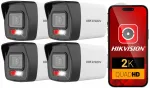 V&auml;line IP videokaamera HIKVISION, 4MP, 2.8 mm, PoE, 4 tk
