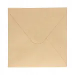Dekoratiivsed &uuml;mbrikud kirjadele, 160x160 mm, 120 g, Nature Dark Beige, 10 tk