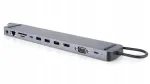 &Uuml;hendusjaam REAL-EL CQ-1000, 11-in-1 USB-C jagaja, metallist