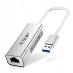 V&otilde;rgukaart EDUP USB 3.0 kuni RJ45, 10/100/1000Mbps, h&otilde;bedane