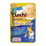 INABA DASHI DELIGHTS FLAKES lisatoit kassidele kanaga ja tuuniga 40g