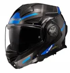 LS2 FF901 Advant X Spectrum mootorrattakiiver, must-sinine, suurus XXL