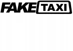 Auto kleebis FAKE TAXI, 3 x 15,9 cm, taustata